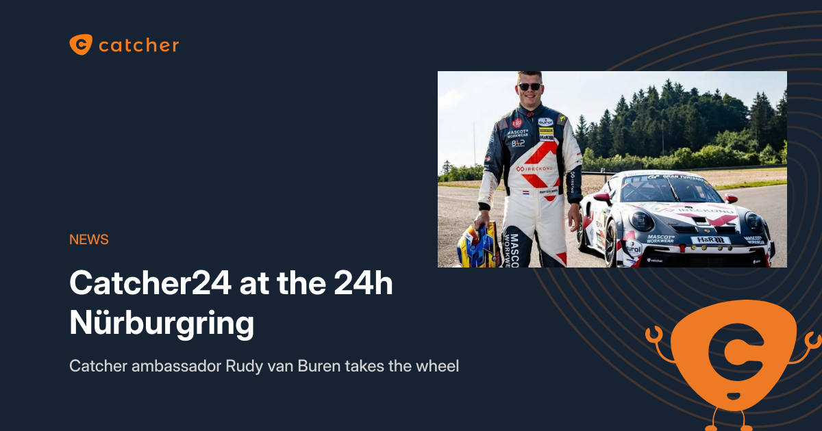 Rudy van Buren next to the Porsche GT3